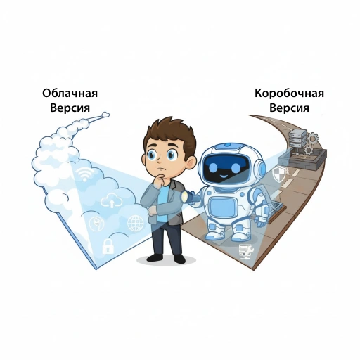 Выбор между облачной и коробочной версиями Битрикс24 — робот помогает клиенту подобрать подходящий тариф под задачи бизнеса.